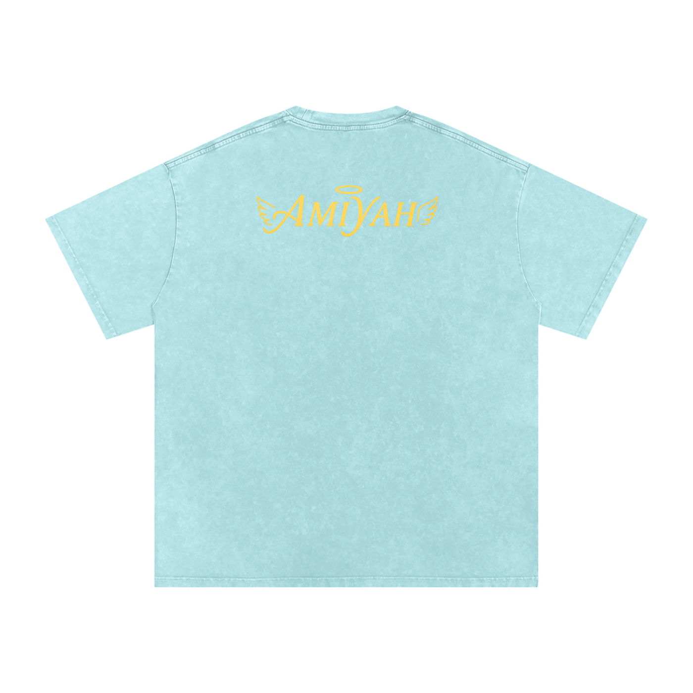 "Dark Clouds Don’t Bother Me" Acid Wash Oversized Tee