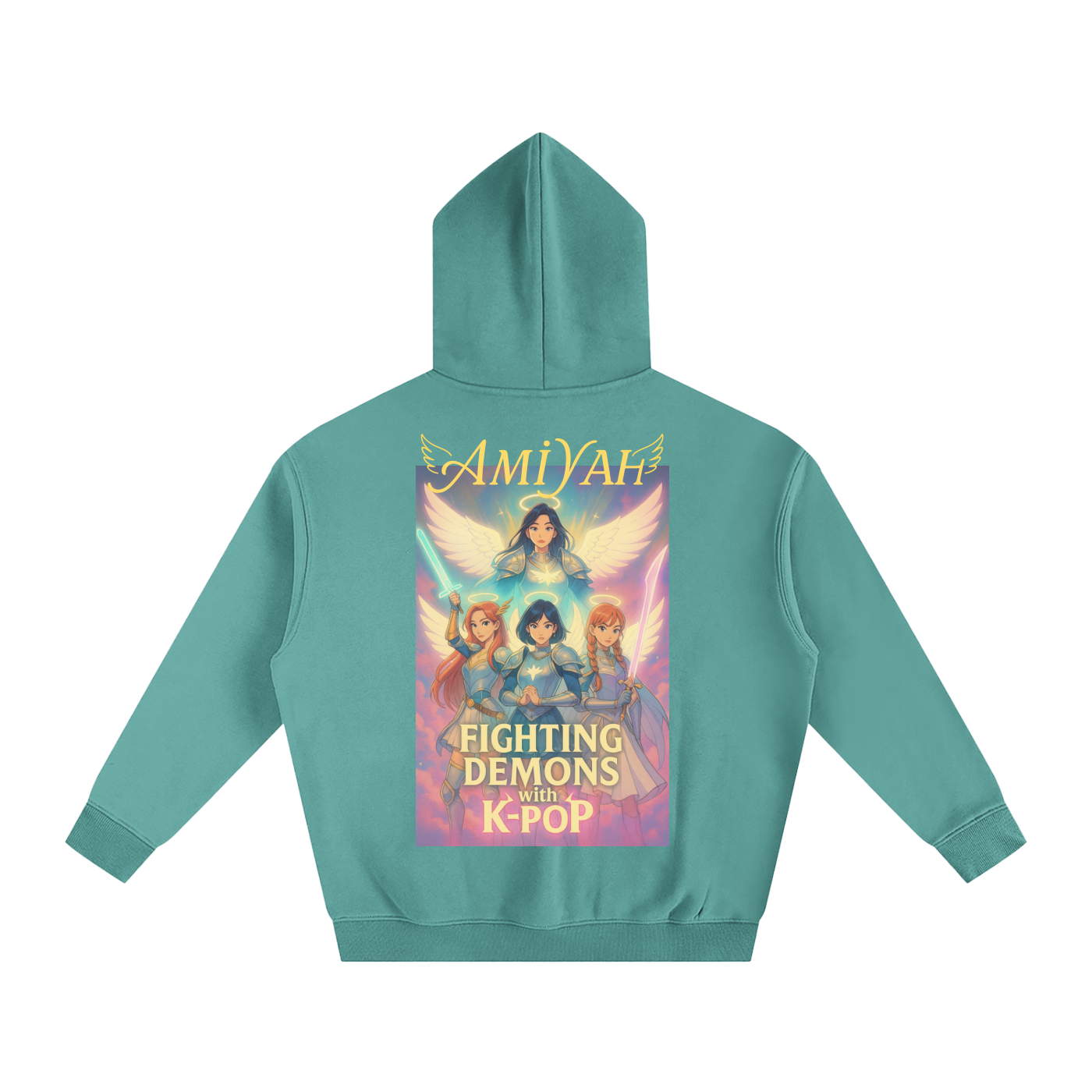 Demon Hunting w/ Kpop Oversized Fleeced Hoodie