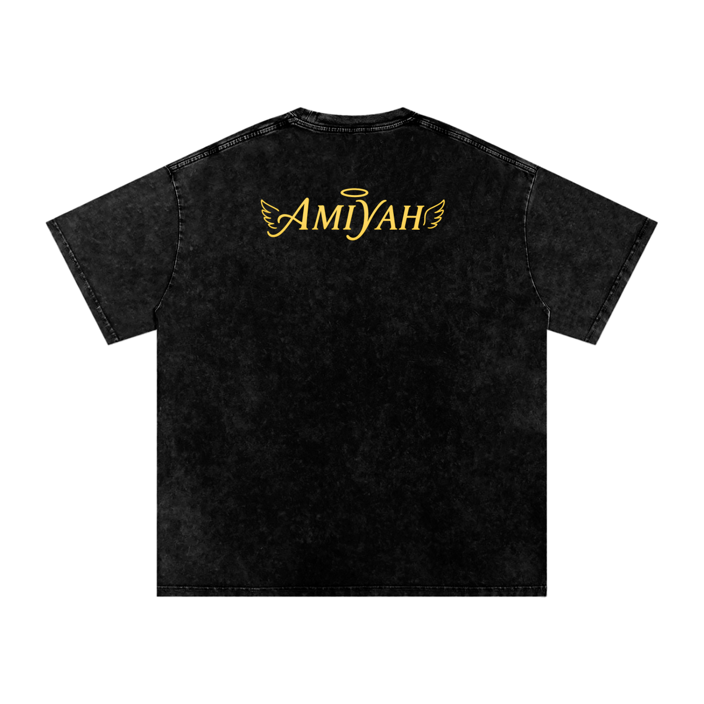 "Dark Clouds Don’t Bother Me" Acid Wash Oversized Tee