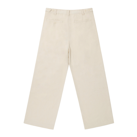 "Sunday Best" Adjustable Waist Straight-Leg Pants