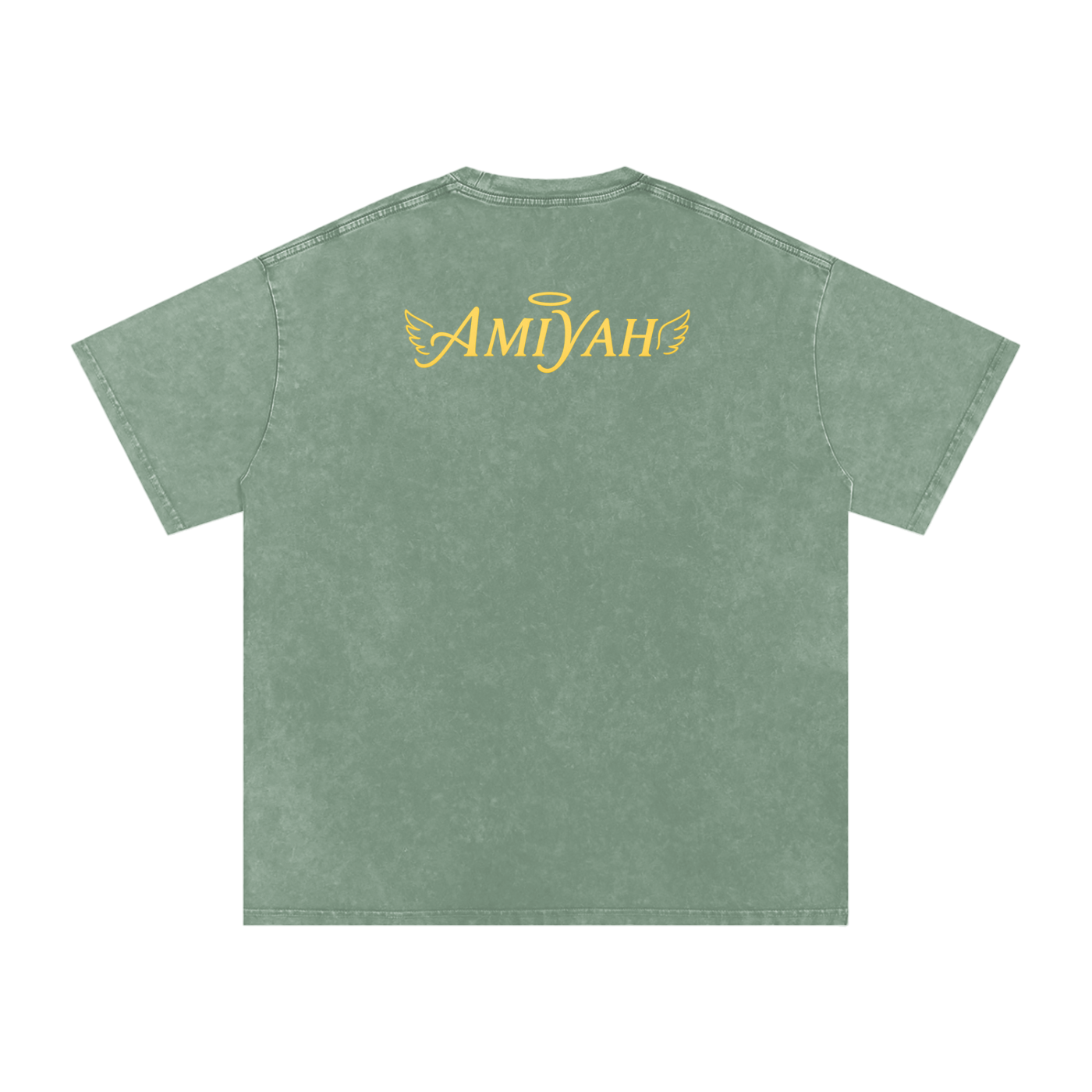 "Dark Clouds Don’t Bother Me" Acid Wash Oversized Tee