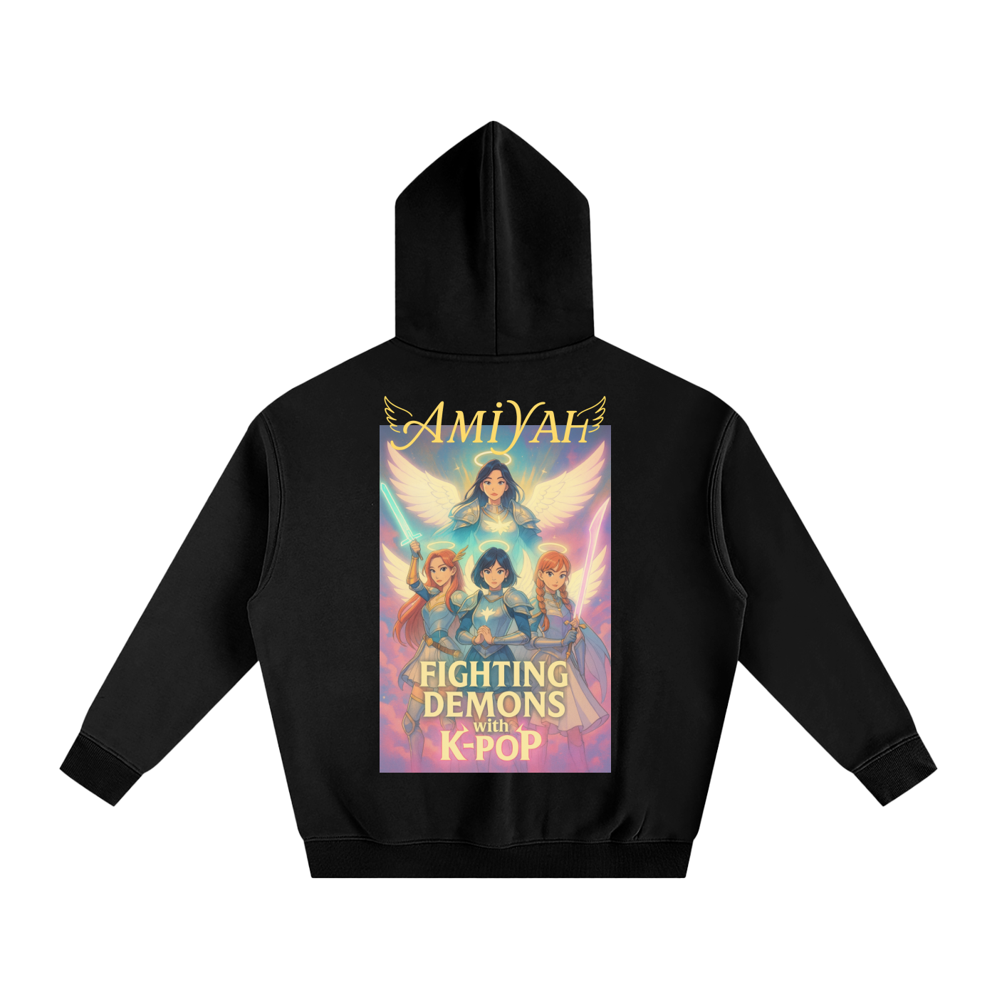 Demon Hunting w/ Kpop Oversized Fleeced Hoodie