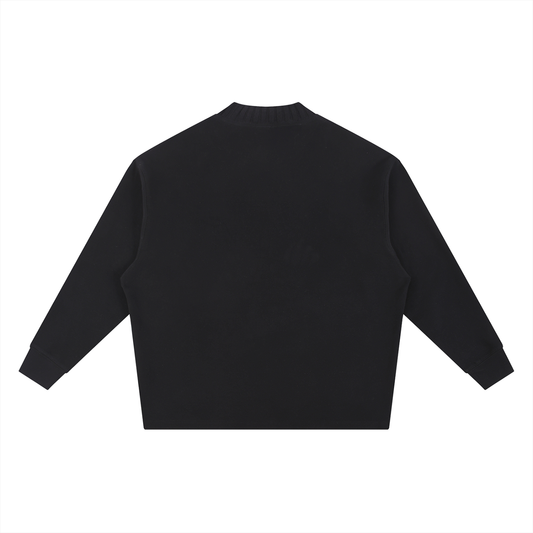 Knitted Round Neck Oversize Sweatshirt Essentials