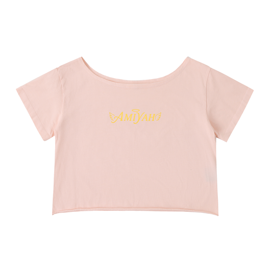 Off The Shoulder Halo Logo T-shirt