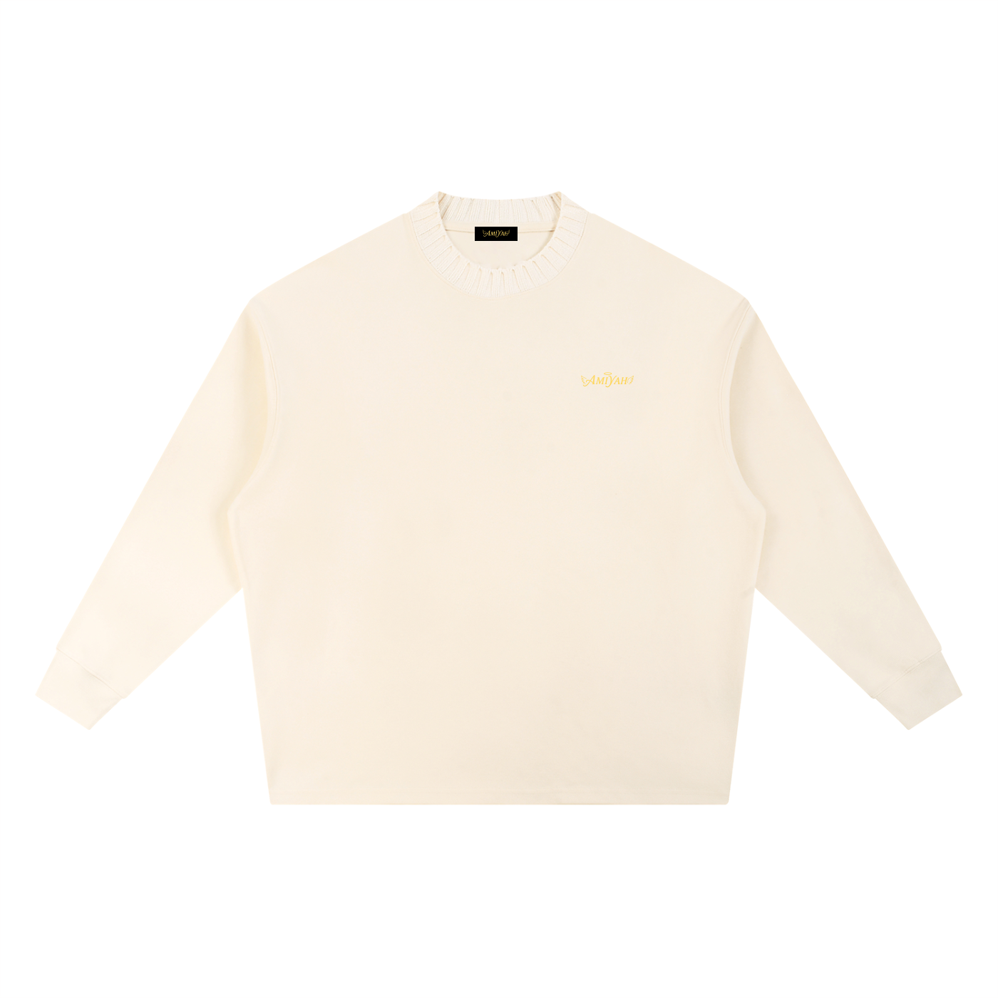 Knitted Round Neck Oversize Sweatshirt Essentials