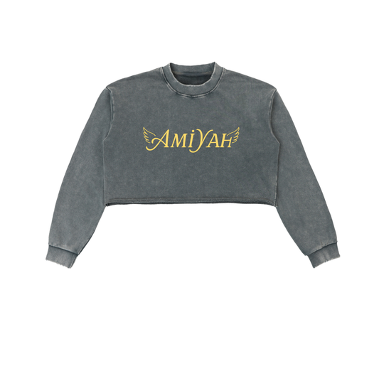 AMiYAH Cropped Sweatshirt